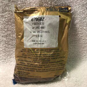 Silkies‎ Control Top Pantyhose XXL Honey Beige Made In USA Support Legs